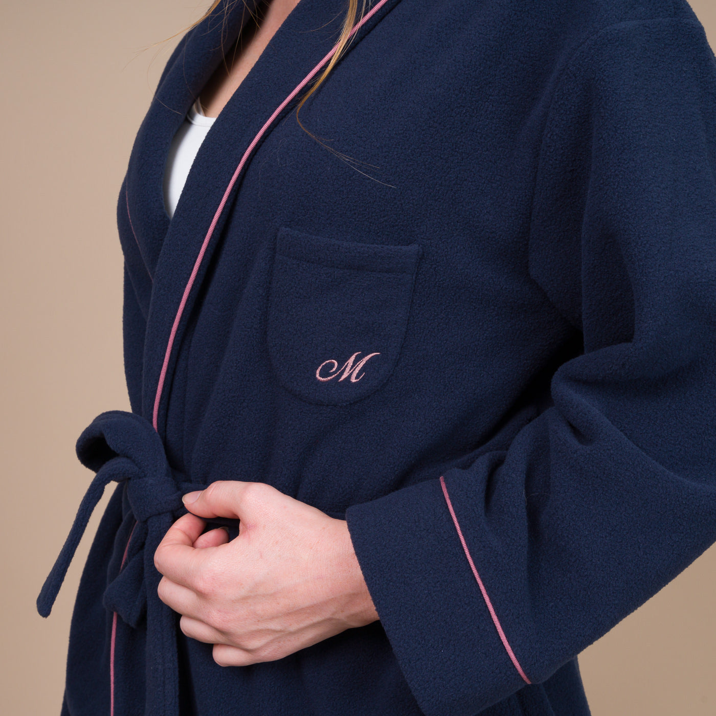 Robe de Chambre Femme en Maille Polaire MARINE BF700