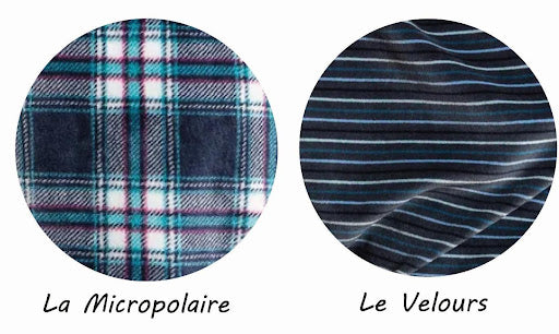 Micropolaire ou velours pour pyjama homme