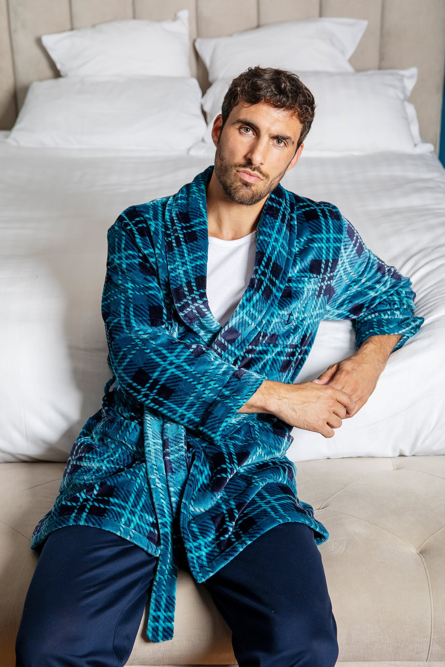 peignoir micropolaire homme