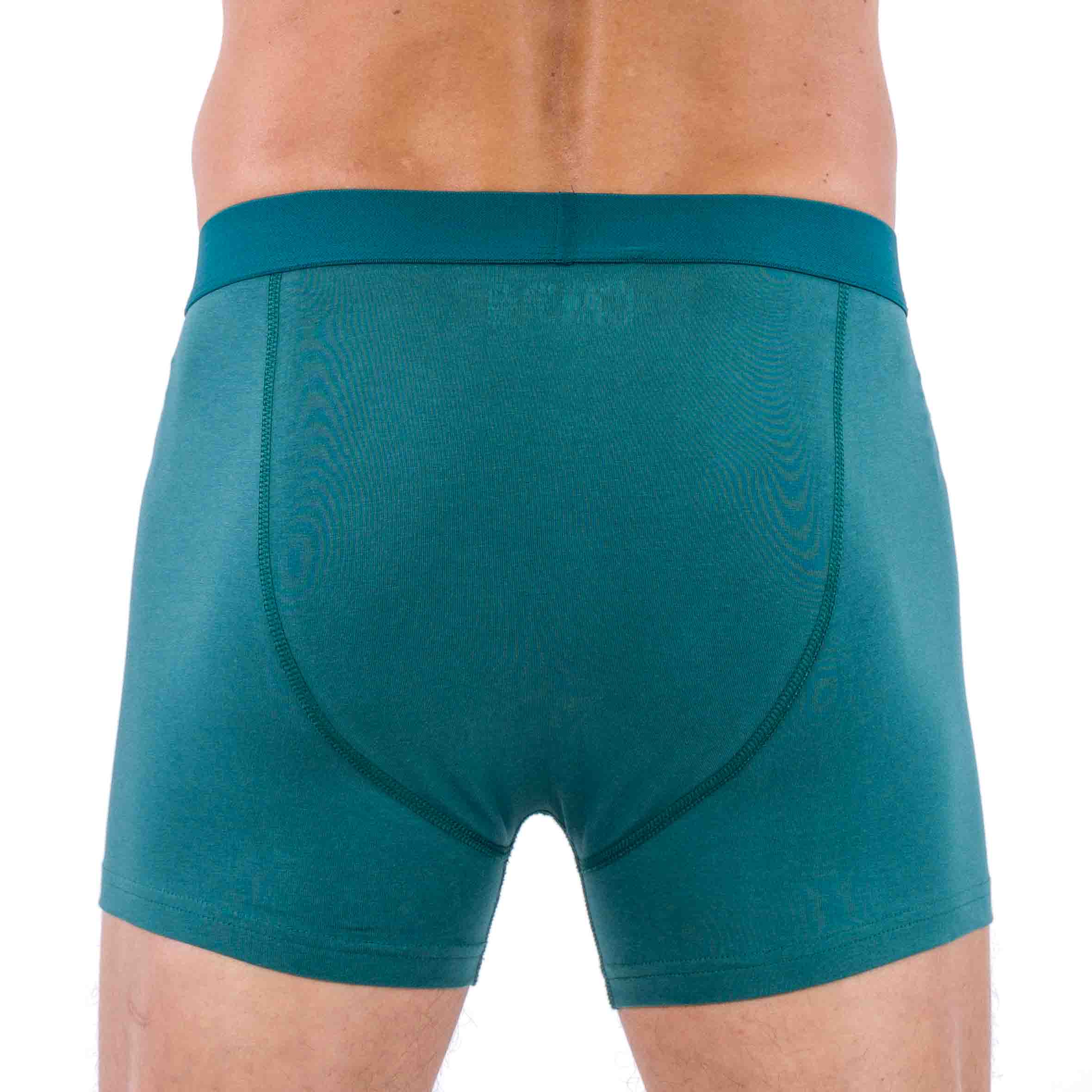 Sport Shorty in Stretch ORGANIC Cotton FORET GREEN