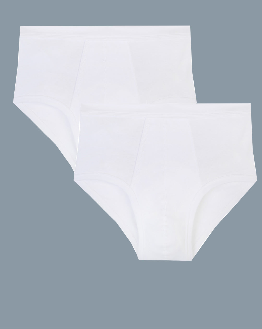 High-waisted open briefs in fine ribbing - Maurice BLANC 411