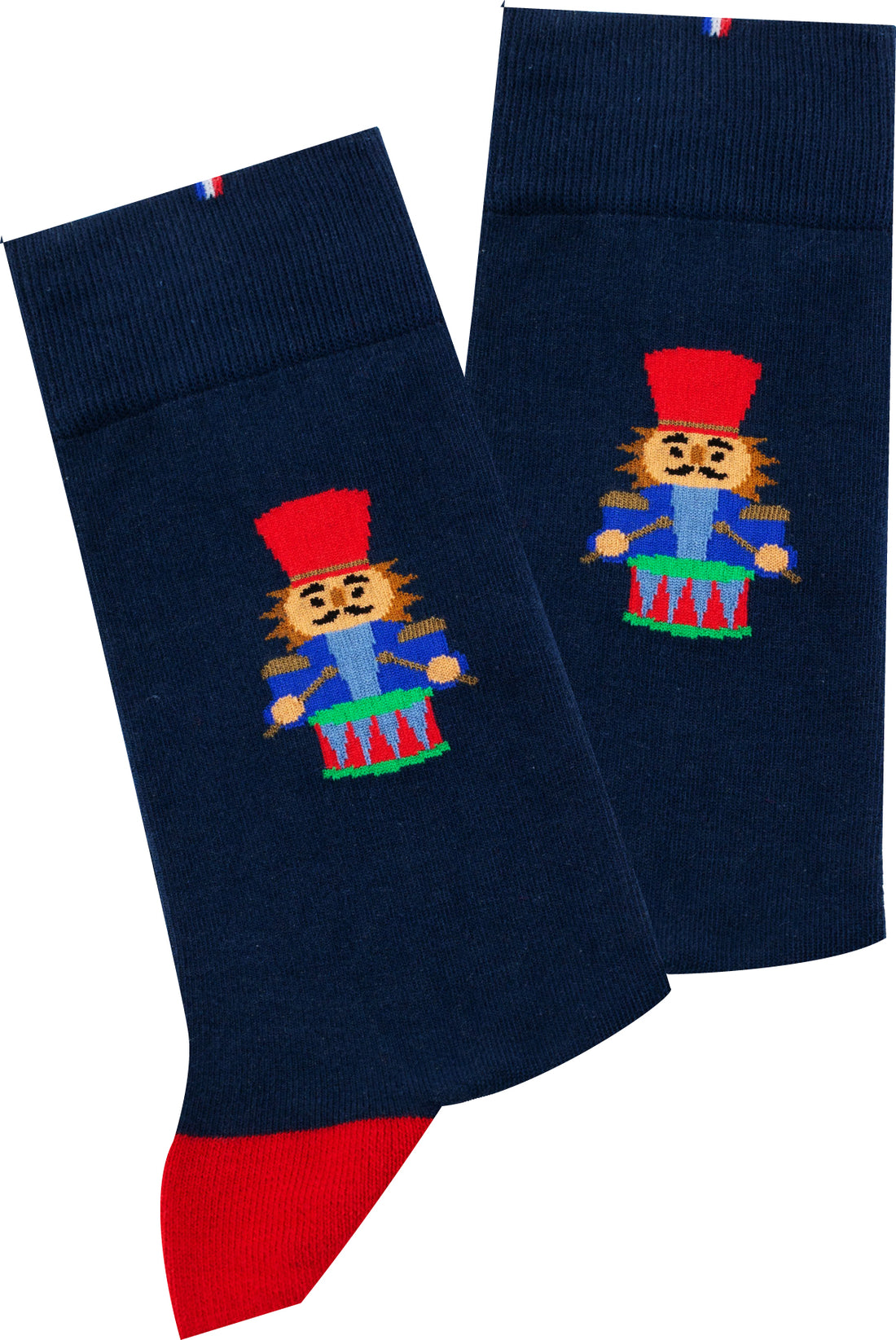 Chaussettes Homme motif CASSE-NOISETTE 9050 - MARINE - Made in France