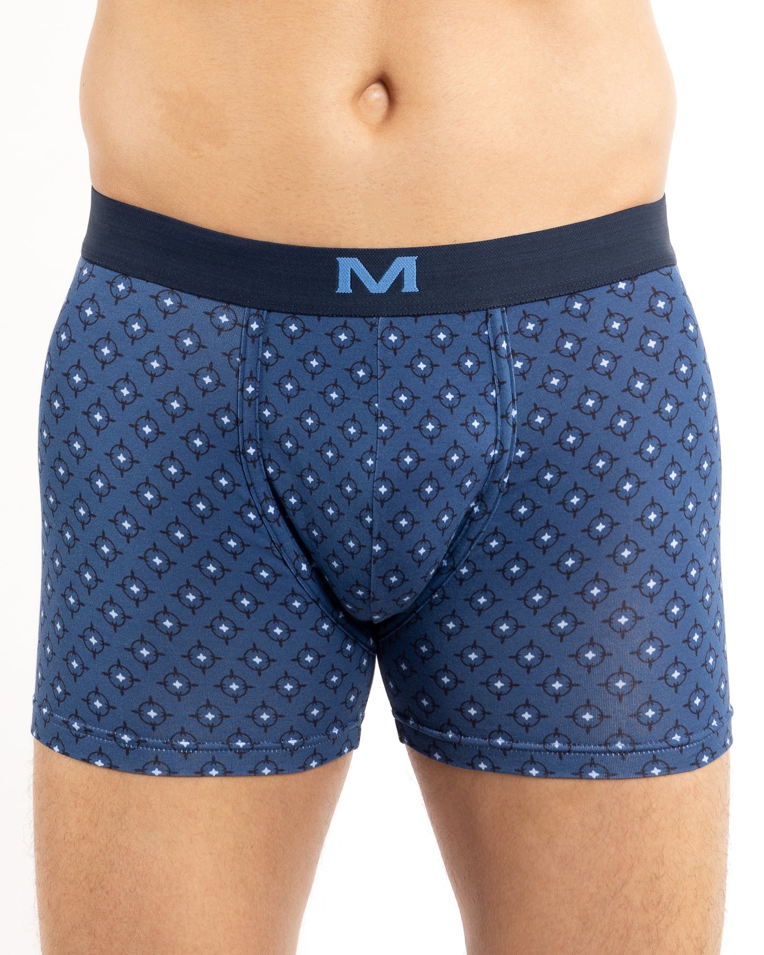 Lot de 2 Shortys en Coton BIO Stretch BLEU MARINE - F248.2