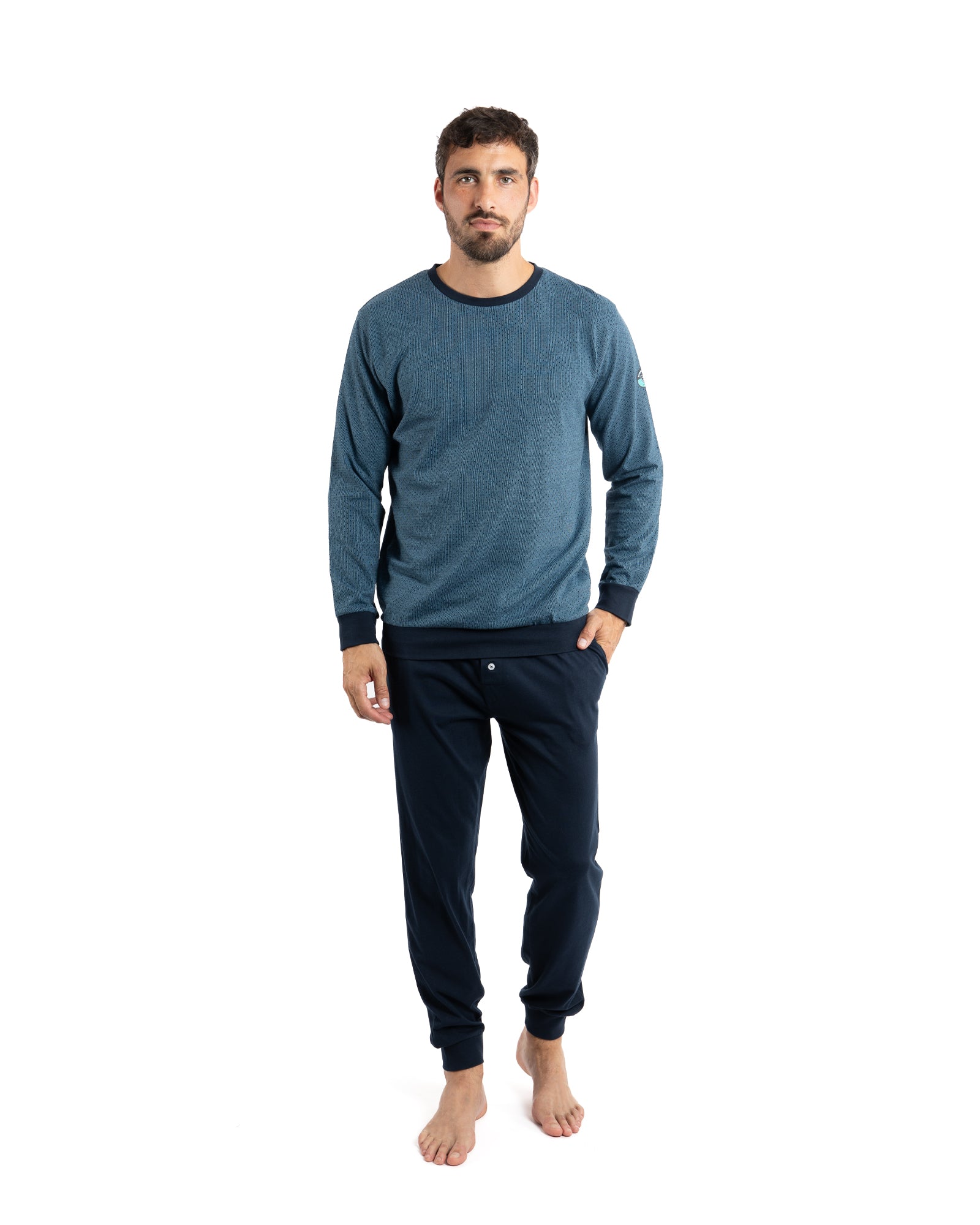 Pyjama manche longue fashion homme