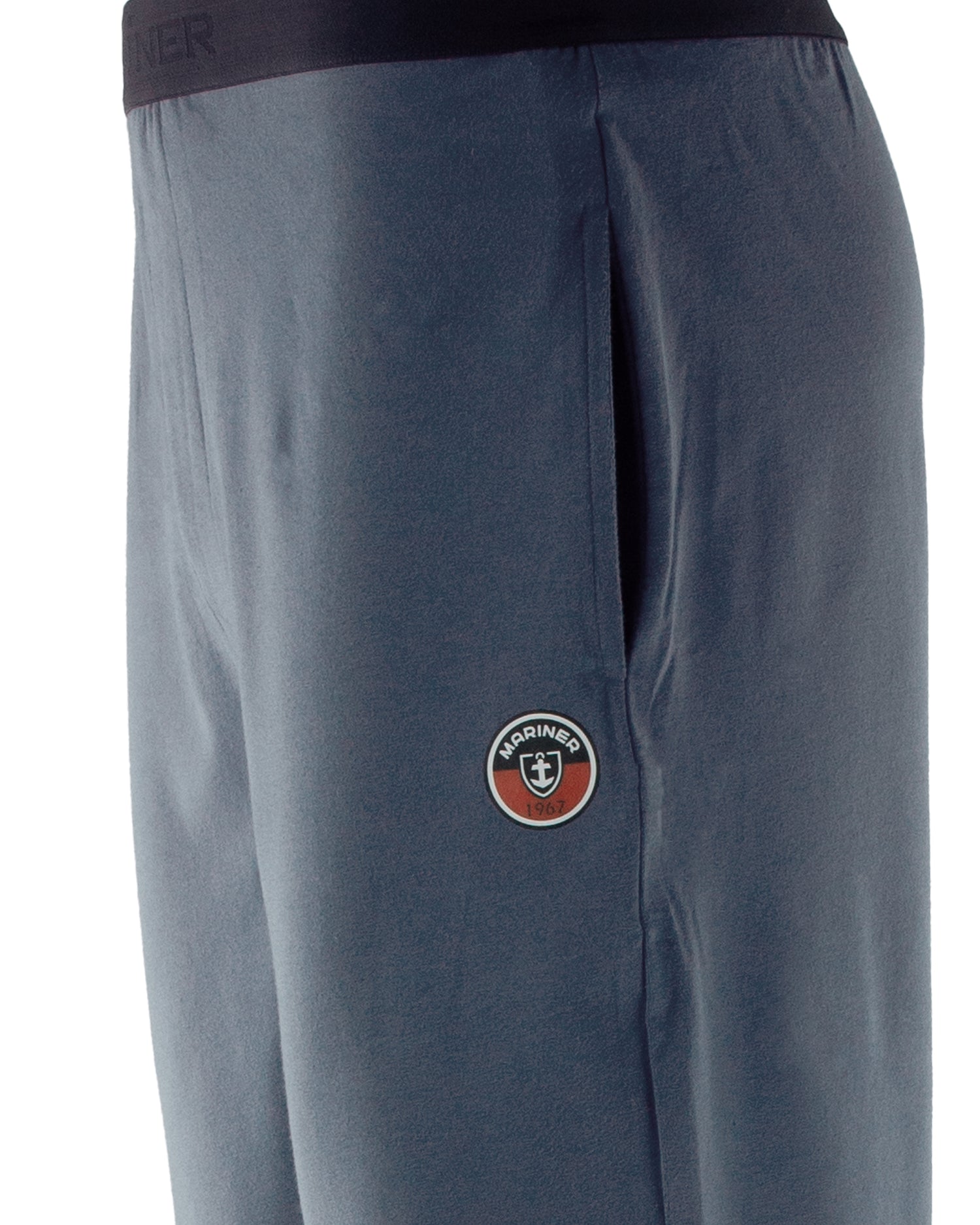 Short pour homme en jersey de coton avec ceinture jacquard Anthracite F833