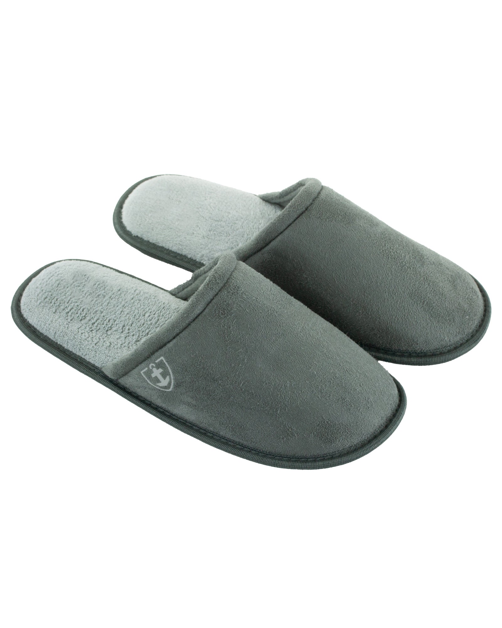 Chaussons mules pour homme intérieur micro polaire Anthracite F930