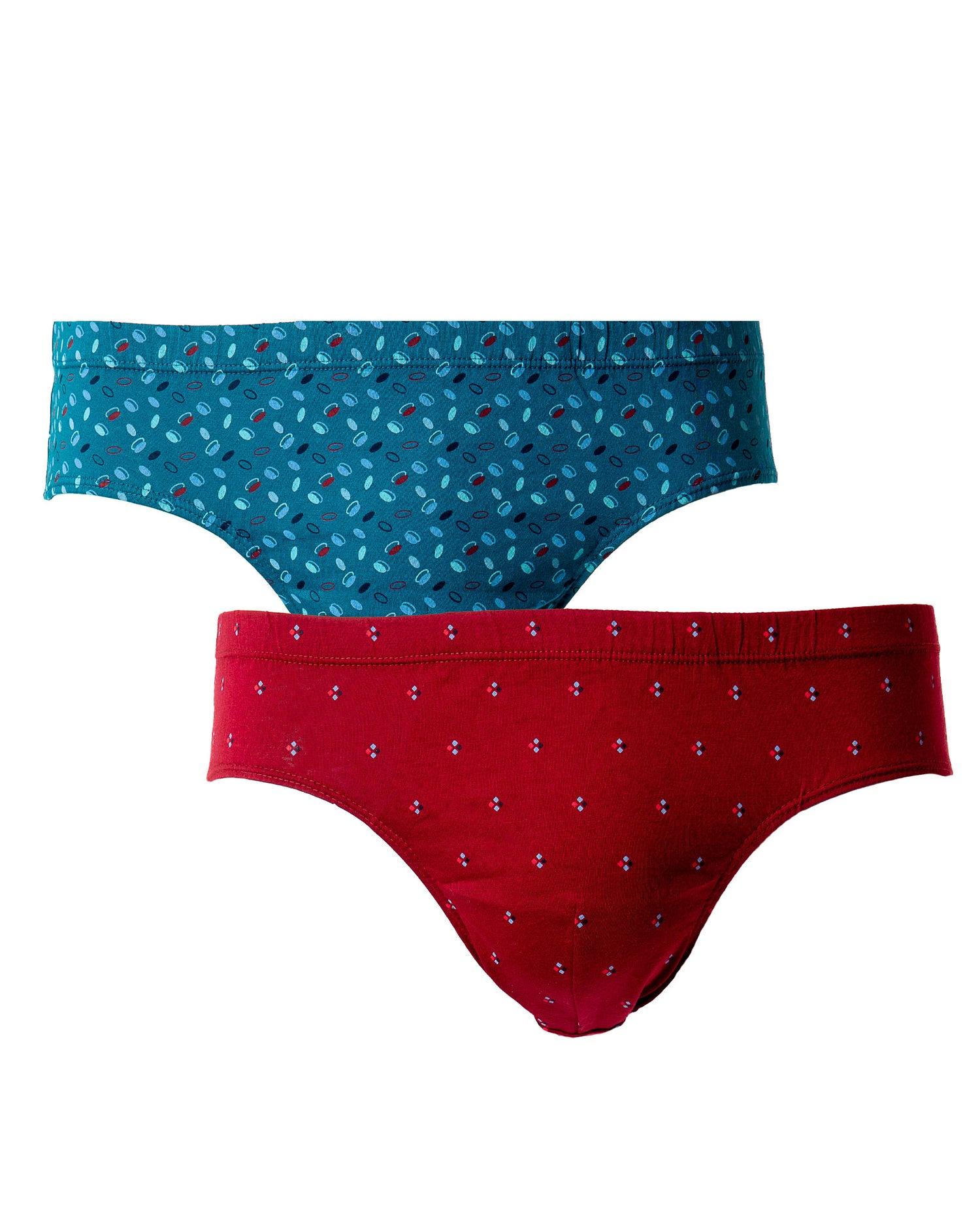 Lot Slips taille basse bordeaux – Pack de slips en coton