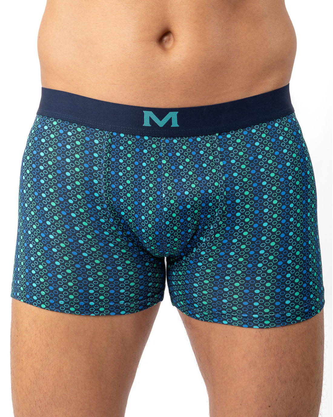 Pack de 3 Shortys en Coton BIO Stretch MARINE/CANARD/IMPRIME I203.3