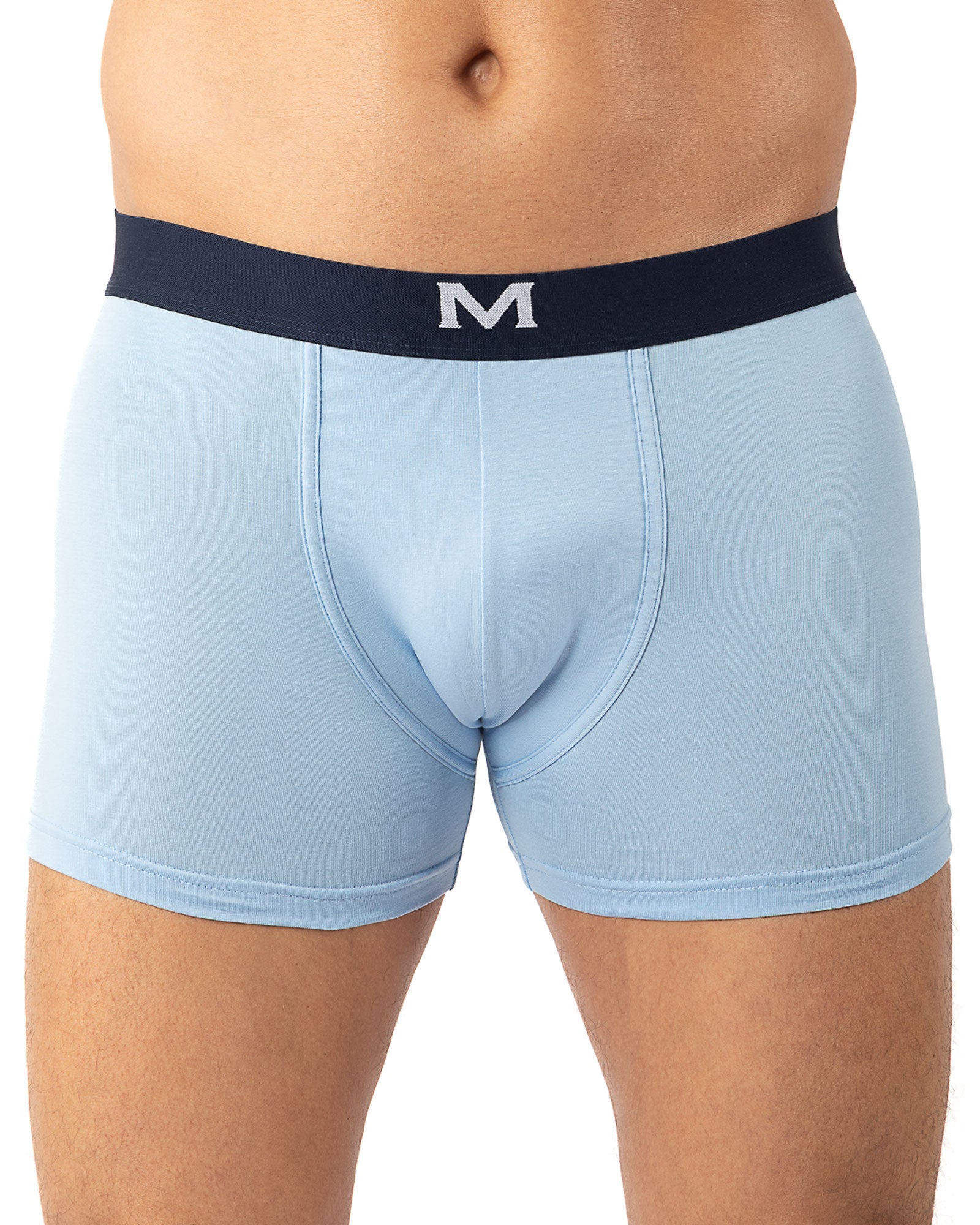 lot de 3 Shortys en Coton BIO Stretch CIEL/NUIT/IMPRIME I204.3