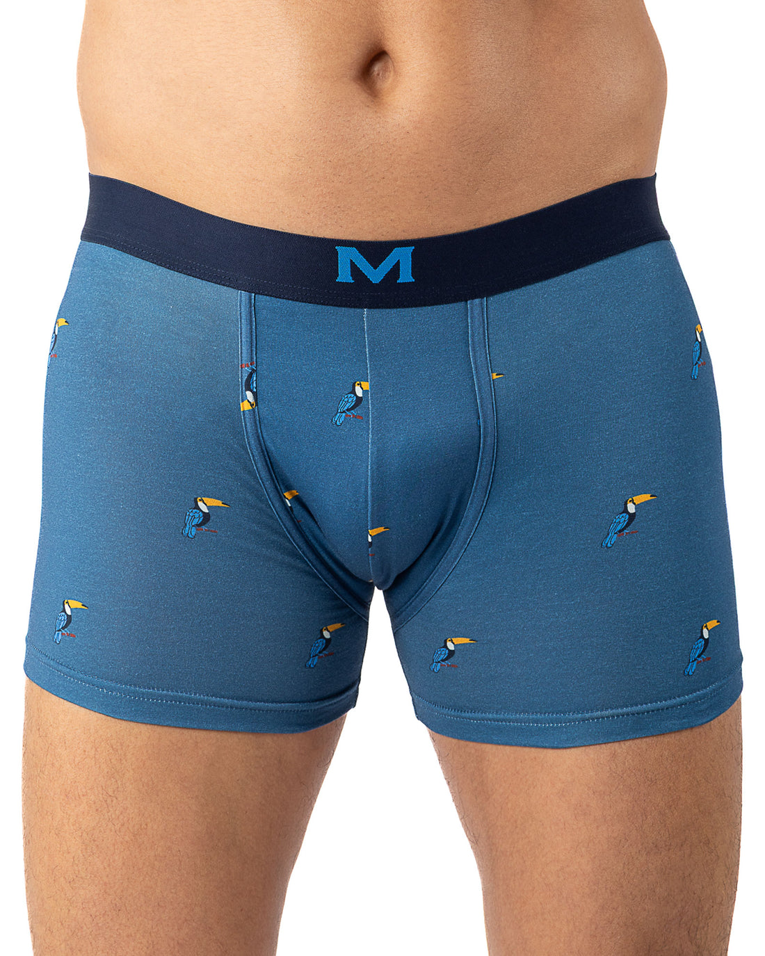 lot de 3 Shortys en Coton BIO Stretch CIEL/NUIT/IMPRIME I204.3