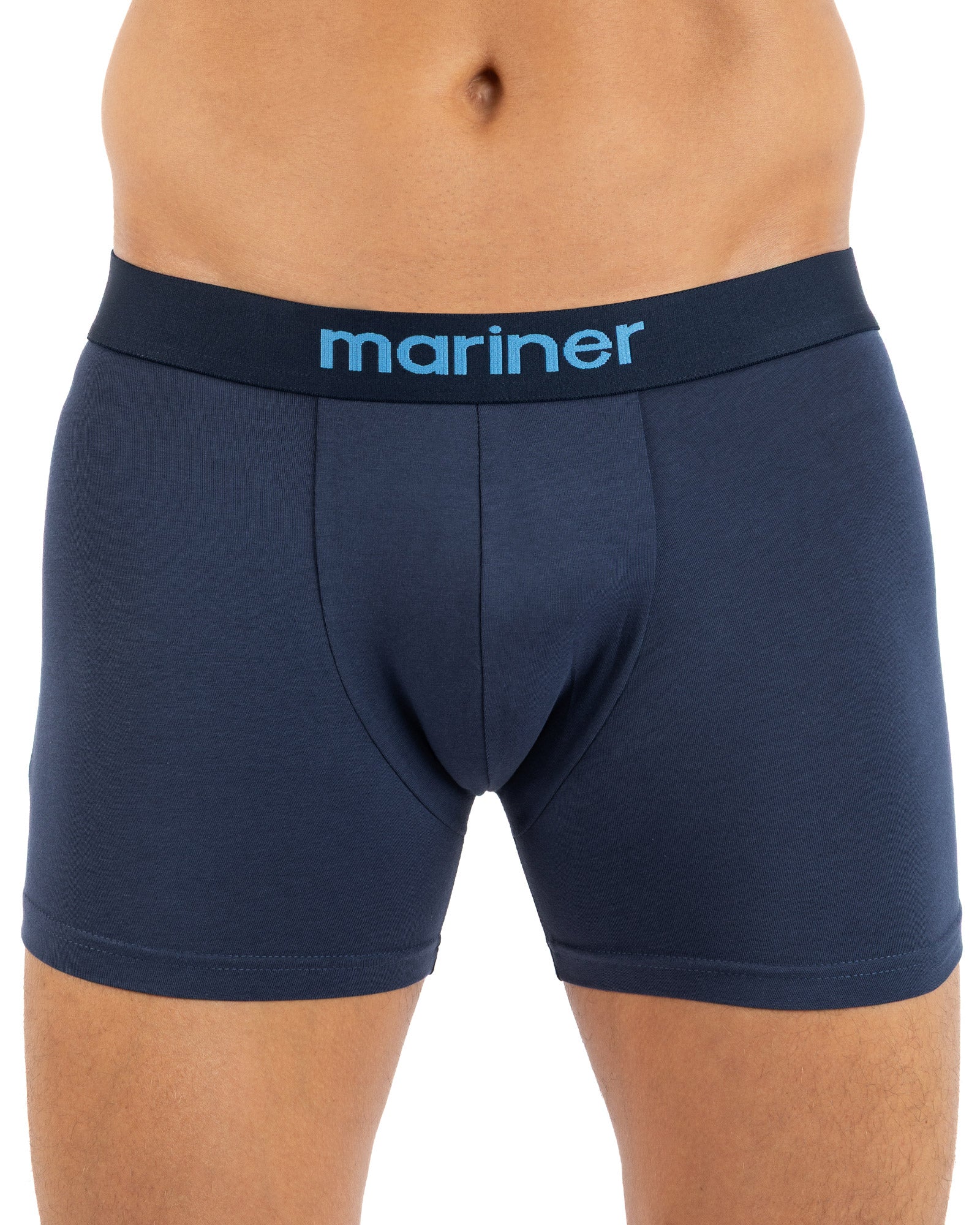 packs de 3 Boxers en Coton BIO Stretch mer-anthracite-marine imprimé J210.3