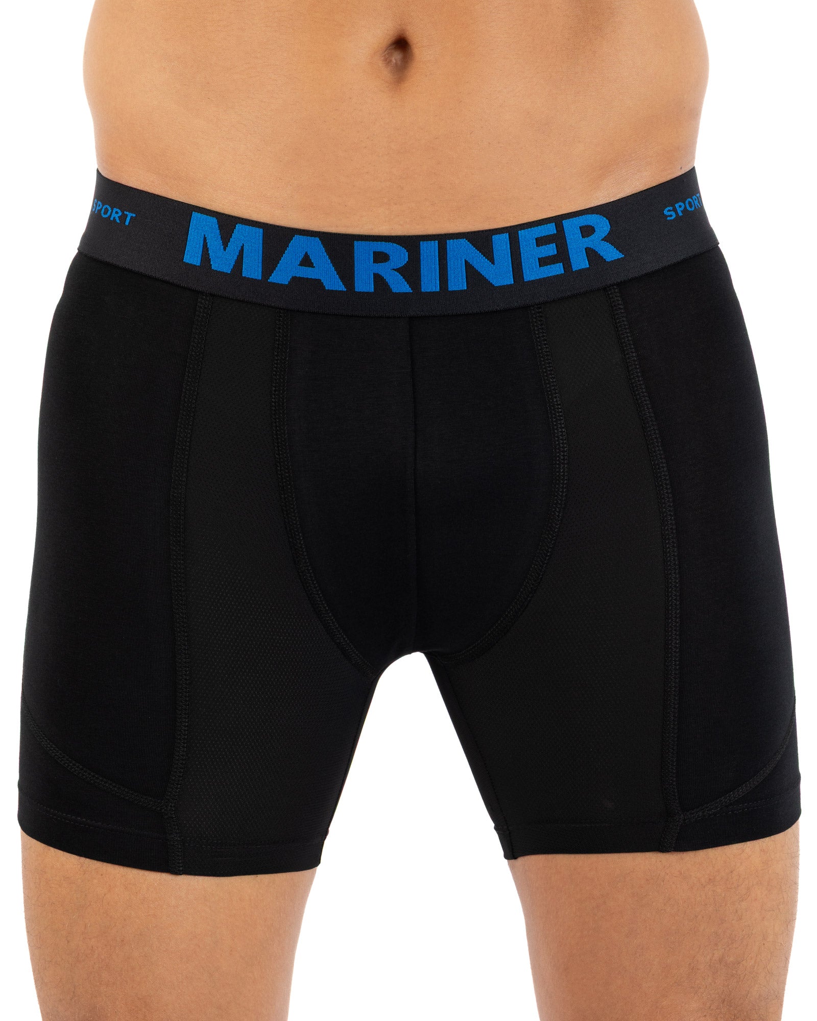 Open Lange Shorts Katoen Stretch ZWART