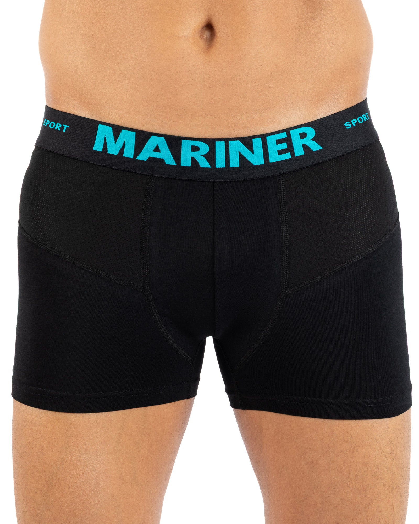 Open Lange Shorts Katoen Stretch ZWART