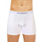 Witte Katoenen Stretch Open Lange Shorts
