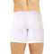 Witte Katoenen Stretch Open Lange Shorts