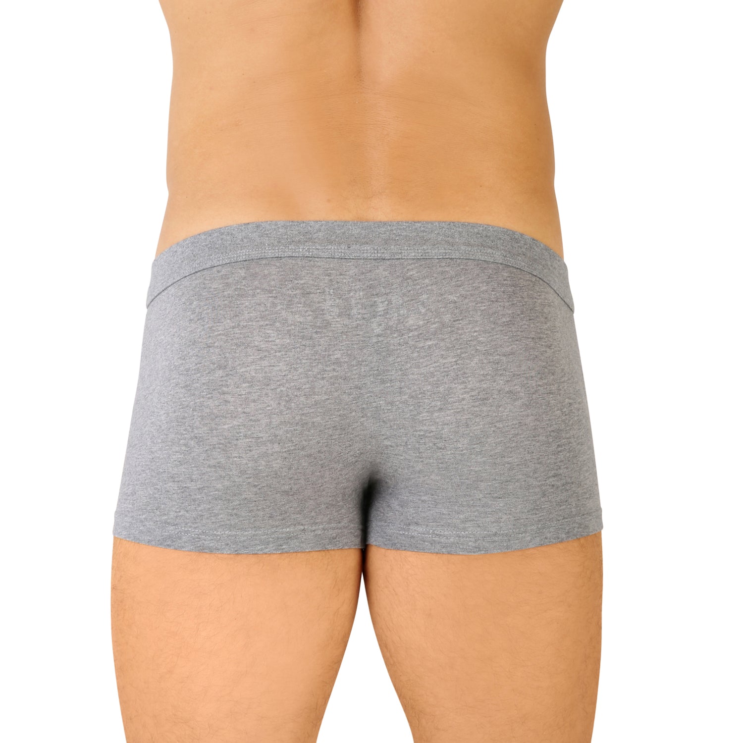 Shorty ceinture tricotée Coton Stretch GRIS CHINE