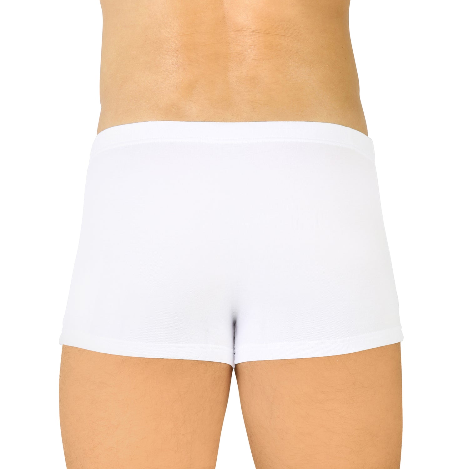 Witte Short: Katoenen Stretch Gebreide rand 