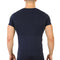 V-hals T-shirt Katoen Stretch Navyblauw
