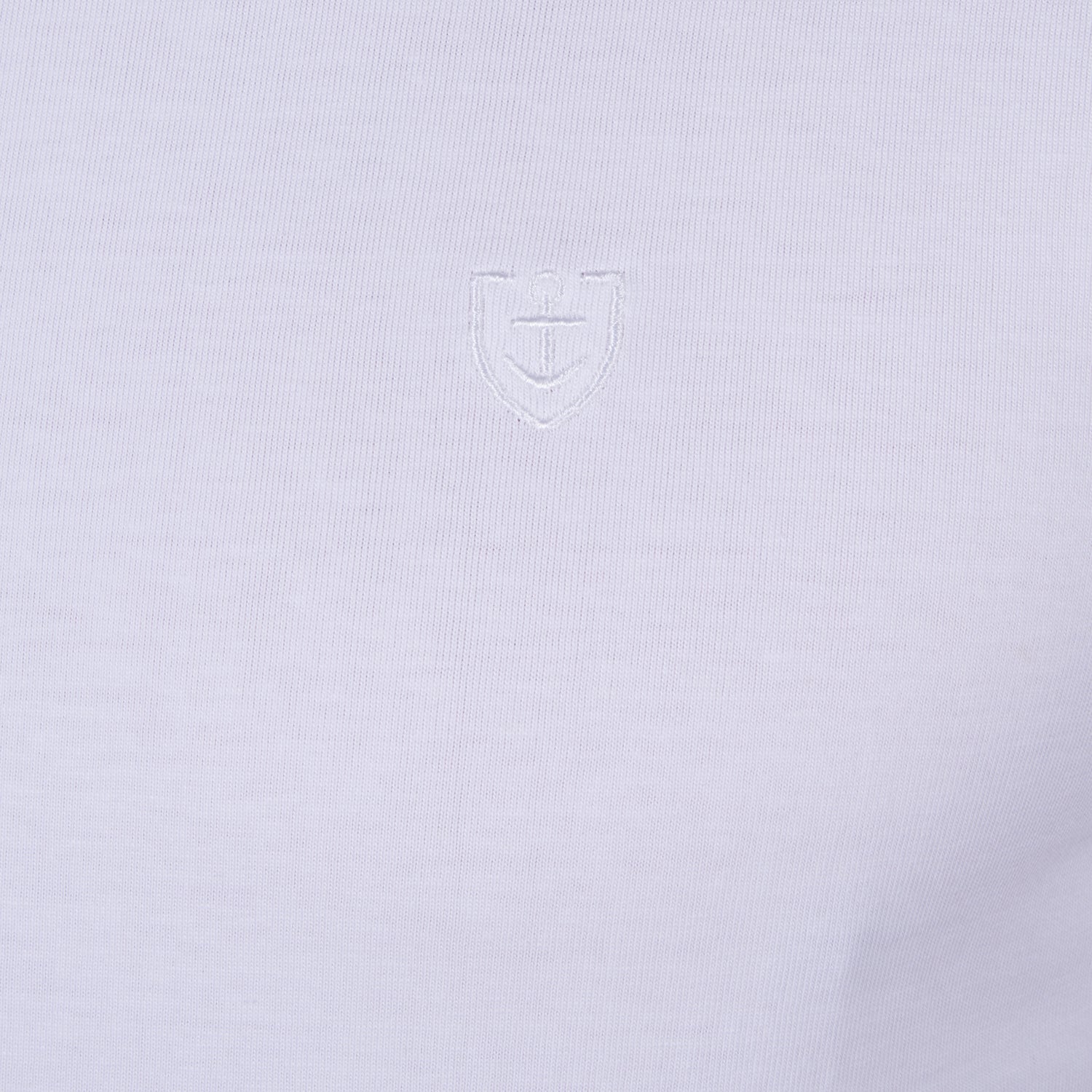 T-shirt en Jersey de Pur Coton Peigné BLANC