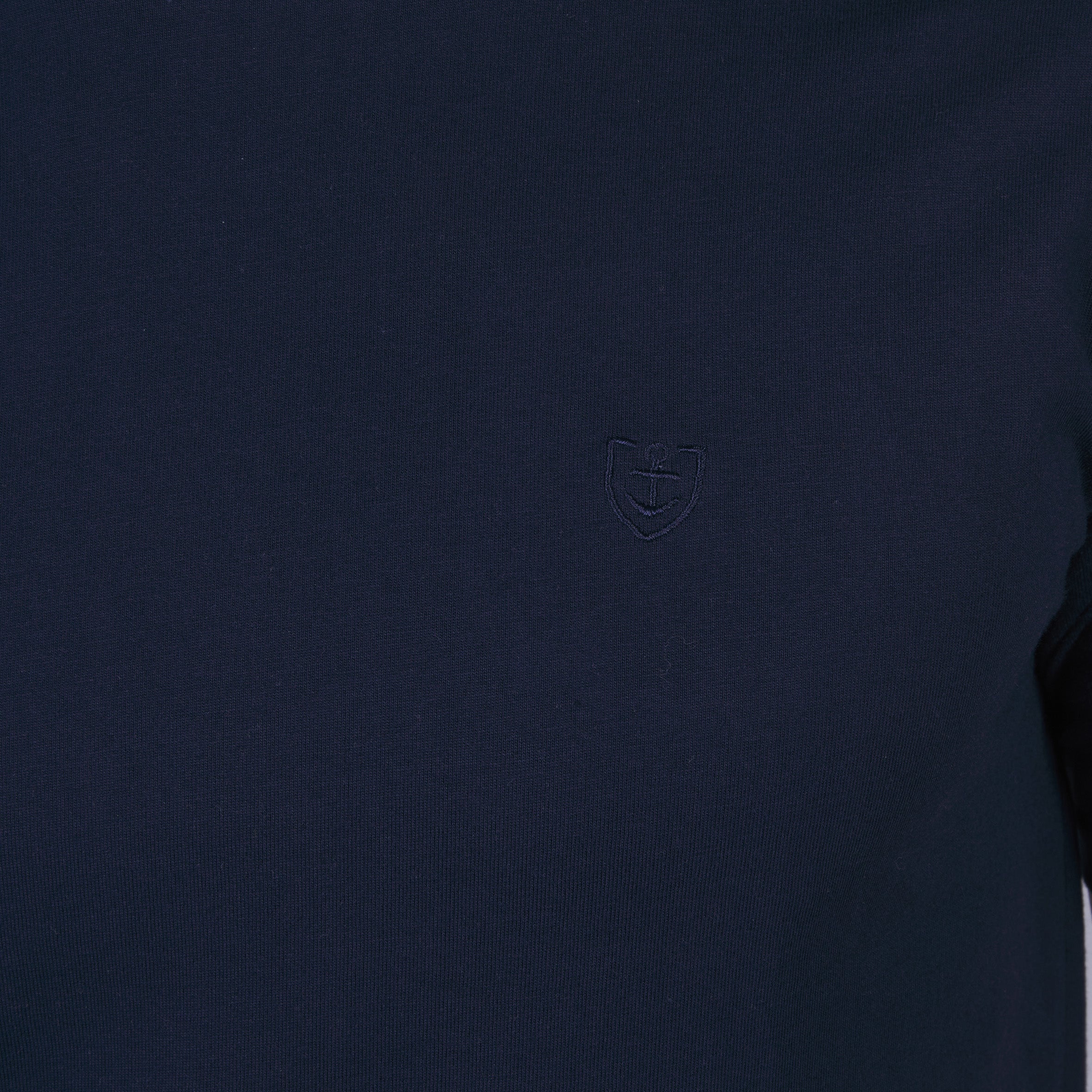 T-shirt in Pure Combed Cotton Jersey NAVY BLUE