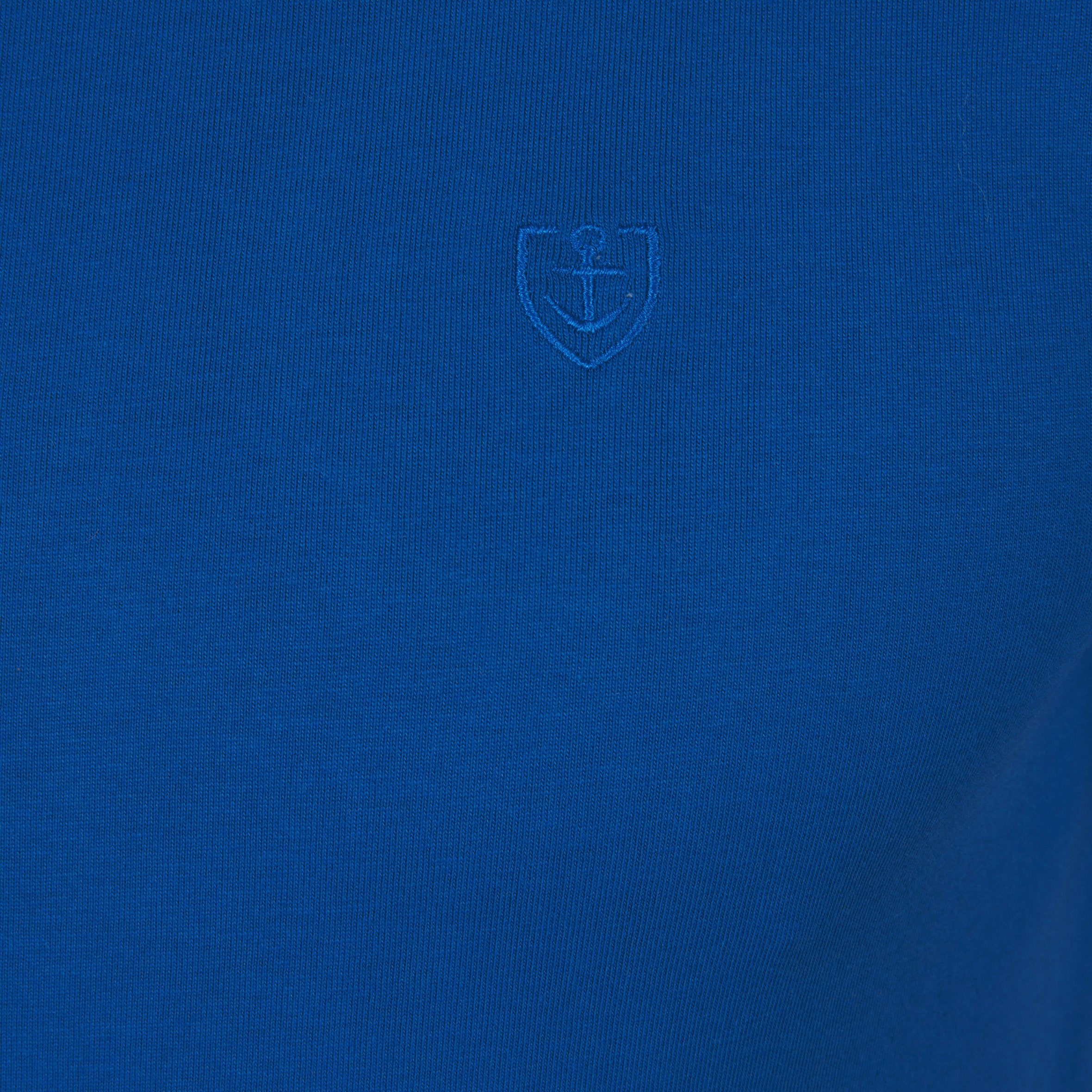 T-shirt en Jersey de Pur Coton Peigné BLEU OCEAN