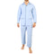 Pyjama long ouvert Fil à Fil Bleu Ciel