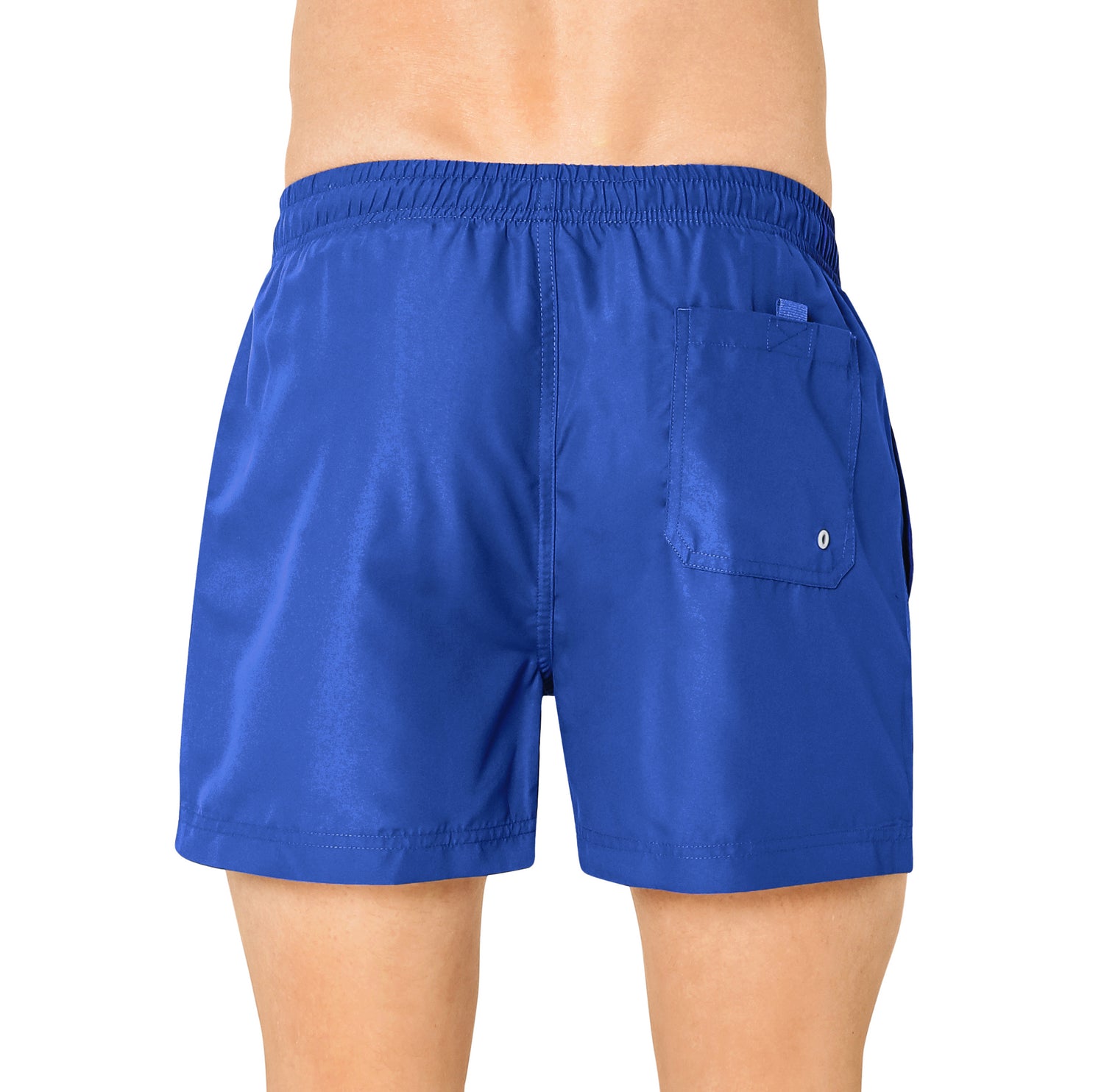 Swim shorts with mesh lining, BLUE color. With travel pouch!