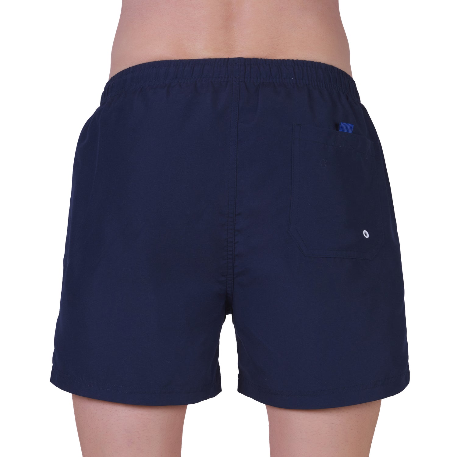 Swim shorts with mesh lining, NAVY BLUE color. With travel pouch!