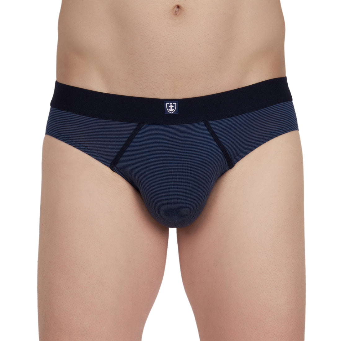 Slip Taille Basse en Tencel Stretch MARINE B142