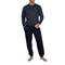 Pyjama forme Jogging en Jersey de Coton Mercerisé Imprimé MARINE