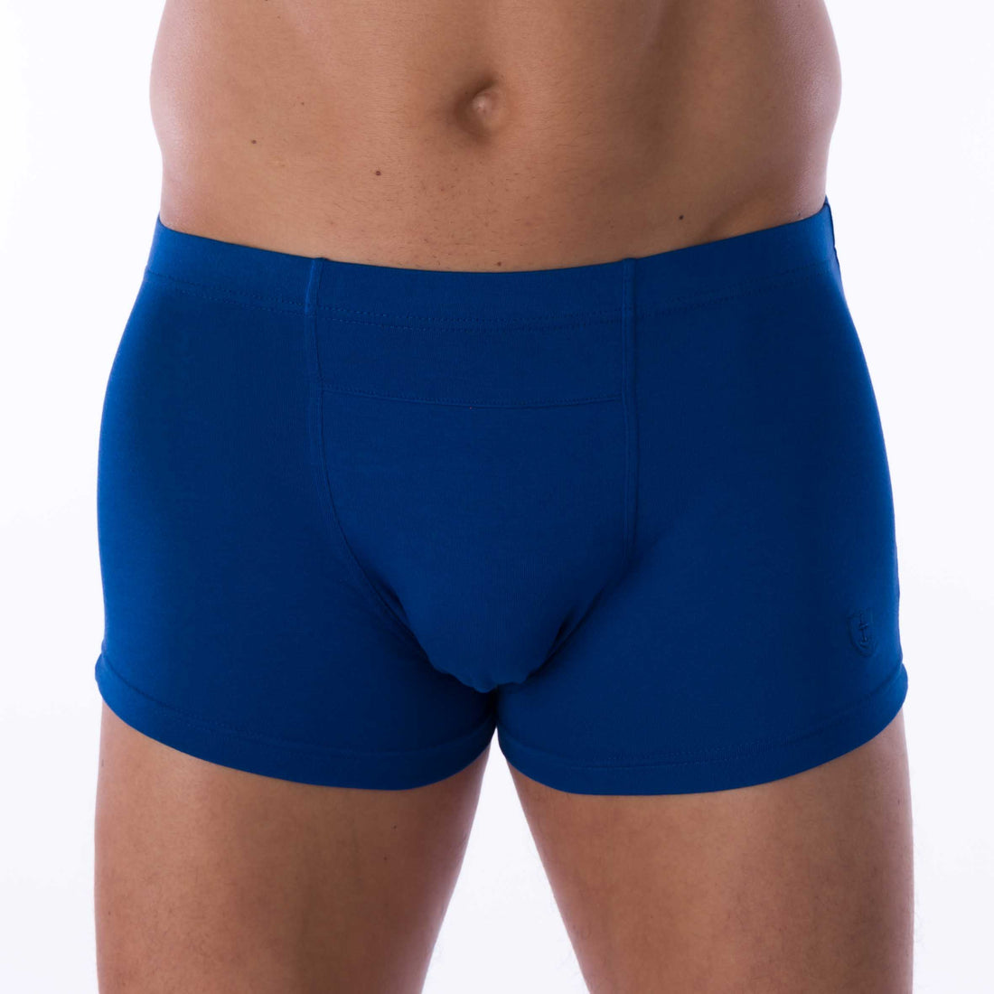 Shorty Ceinture Enrobée en Micromodal Stretch Bleu C244