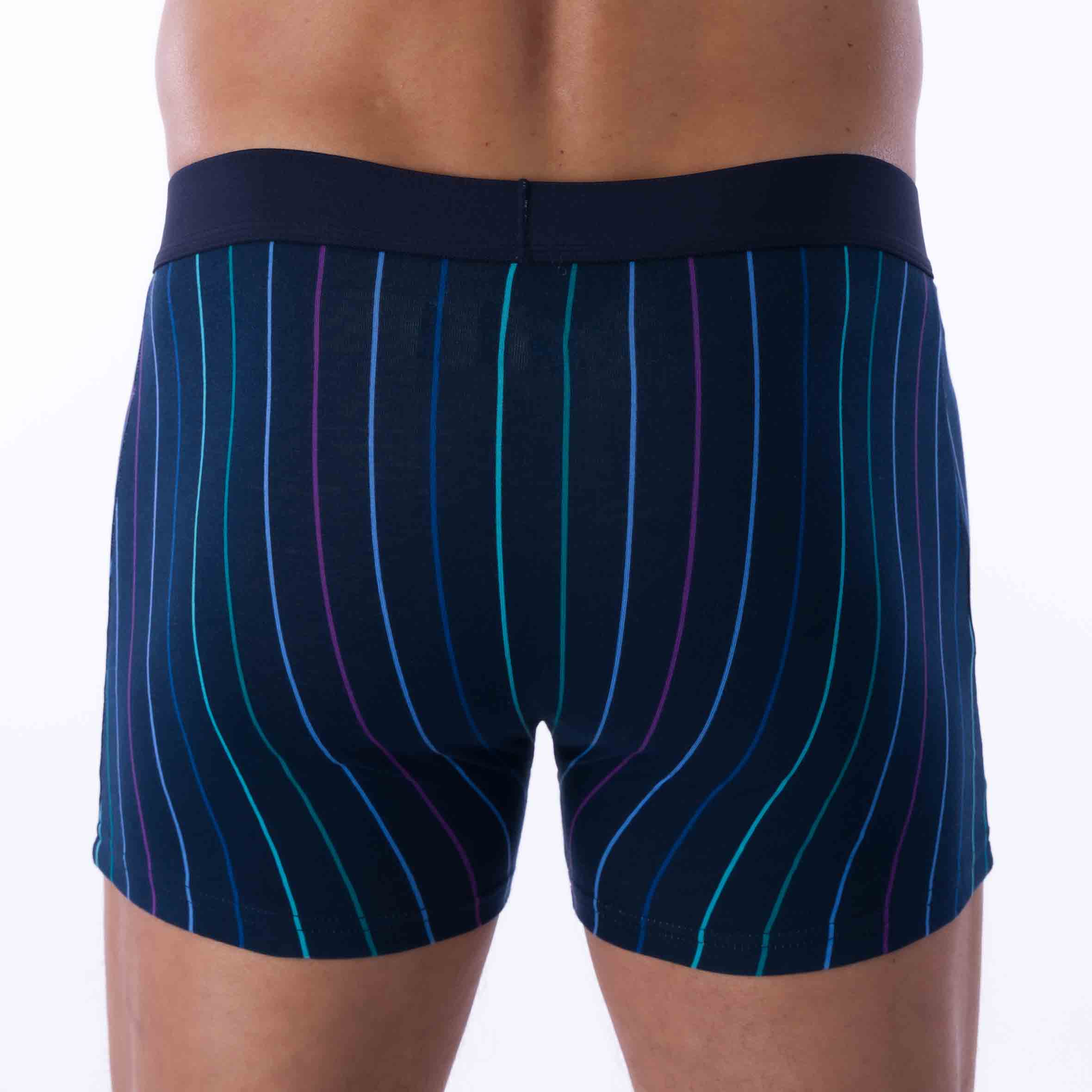 Pack of 2 Shorties in ORGANIC Stretch Cotton NAVY and LAGOON