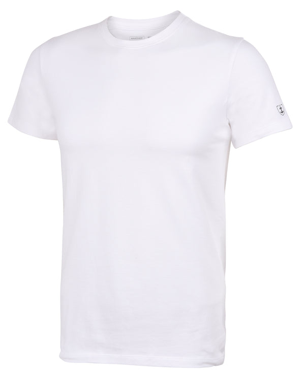 T-shirt col rond Coton Stretch Blanc